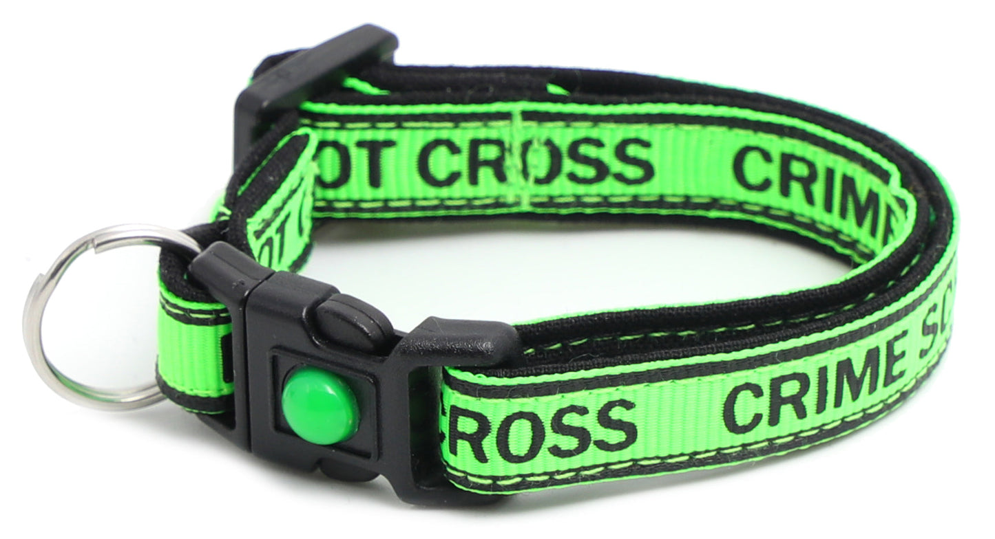 Crime Scene Do Not Cross Breakaway Cat Collar