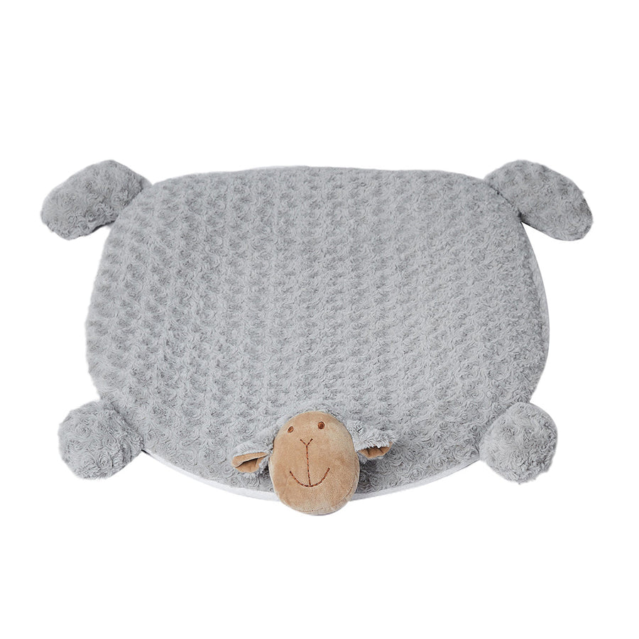 NNEIDS PaWz Pet Bed Cat Calming Beds Dog Squeaky L Grey Large